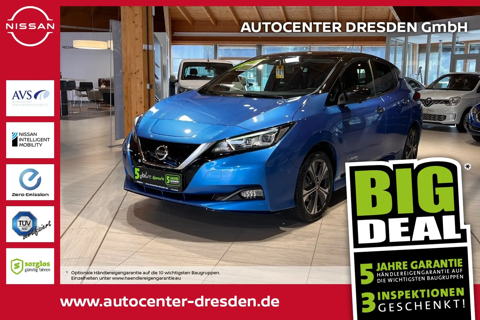 Nissan Leaf e+ Tekna ACC LED NAVI KAM WITERP BOSE SITZH Schwarz - 1