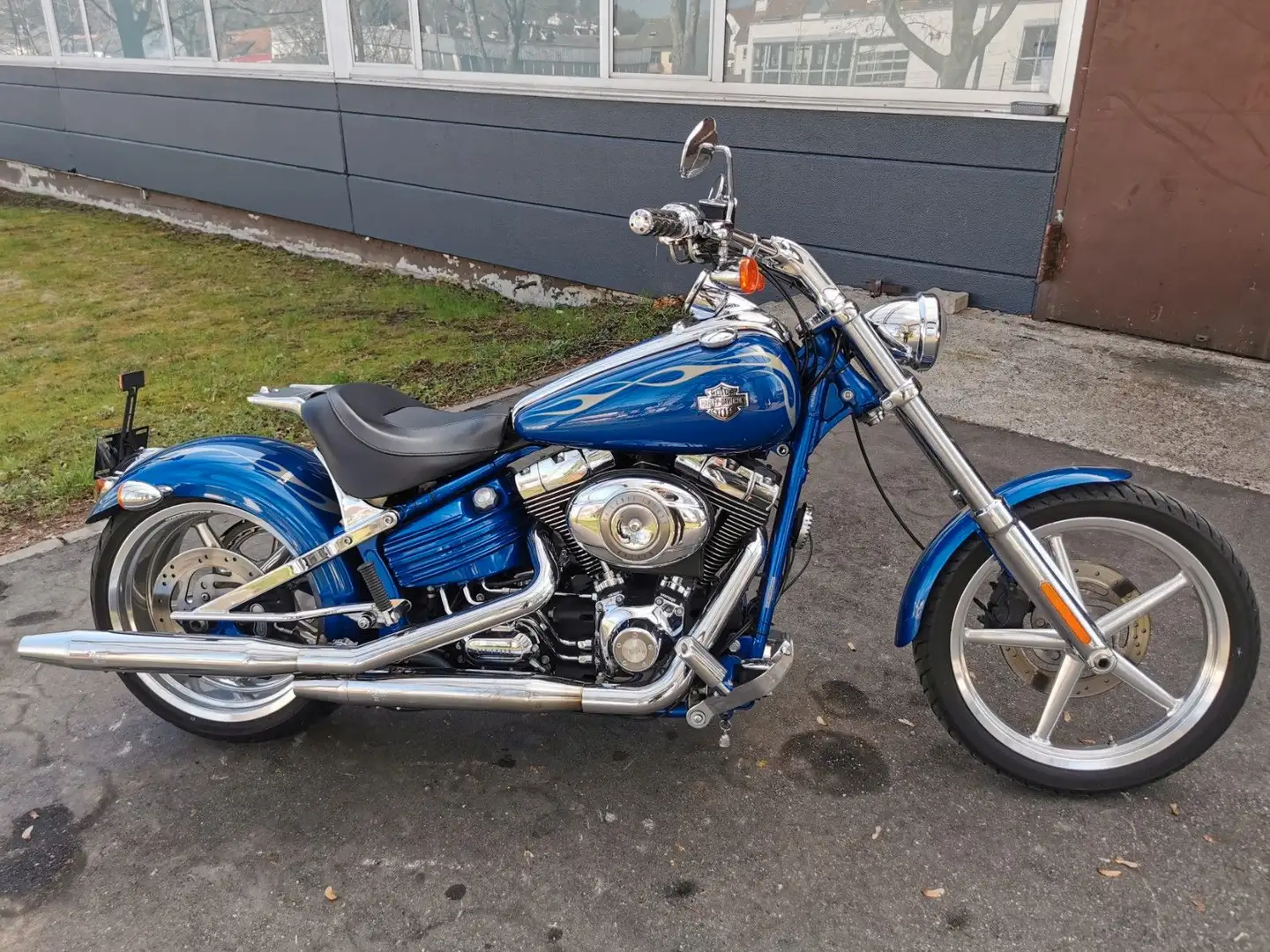 Harley-Davidson Rocker C FXCWC Rocker C| MCJ Klappenauspuff| TÜV NEU Albastru - 1