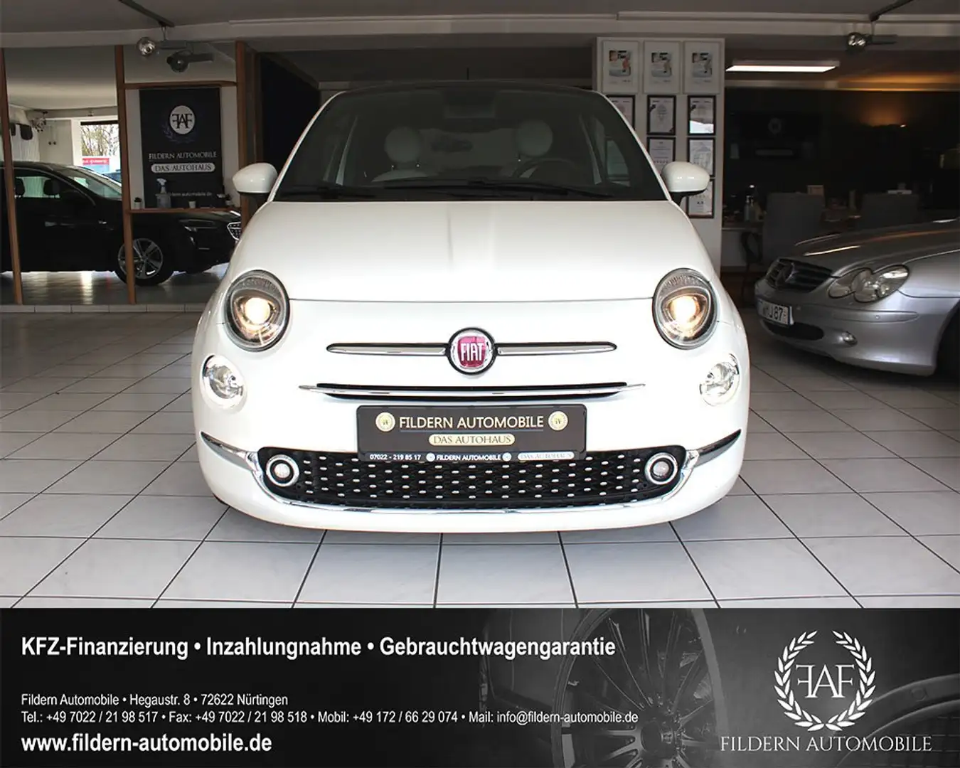 Fiat 500 1.0GSE Hybrid DolceVita*PANORAMA*NAVI*TEMPOMAT*PDC Weiß - 2
