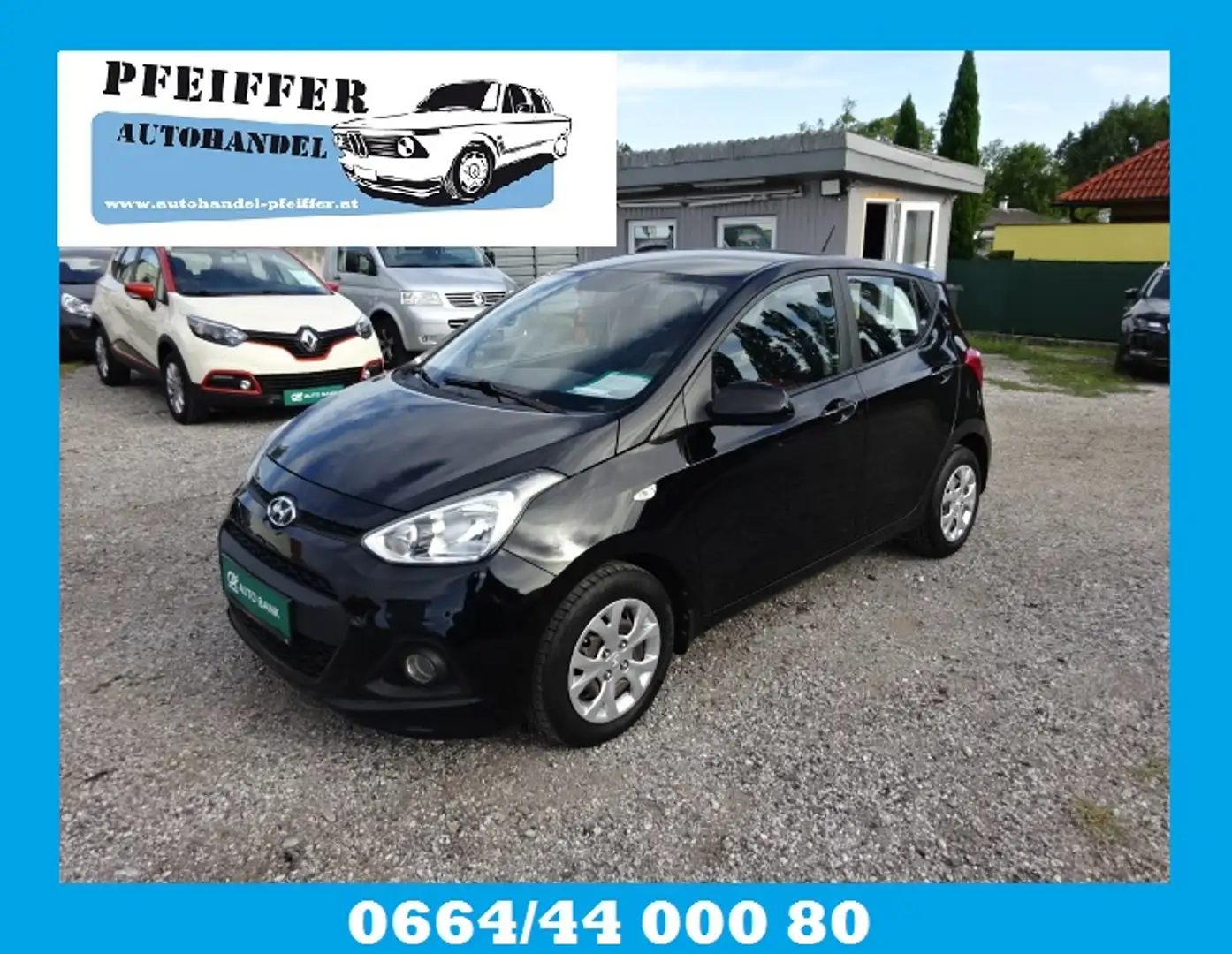 Hyundai i10 GO Benzin Serviceheft Nichtraucher Garagengepflegt Bluetooth Freisprecheinrichtung Bordcomputer Sommer und Winterreifen Schwarz - 1