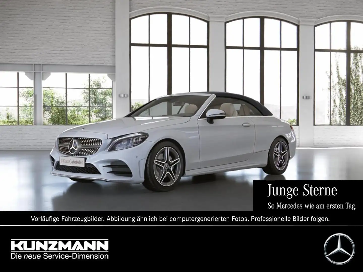 Mercedes-Benz C 200 4M Cabrio AMG Comand Distronic HeadUp 360° Weiß - 1