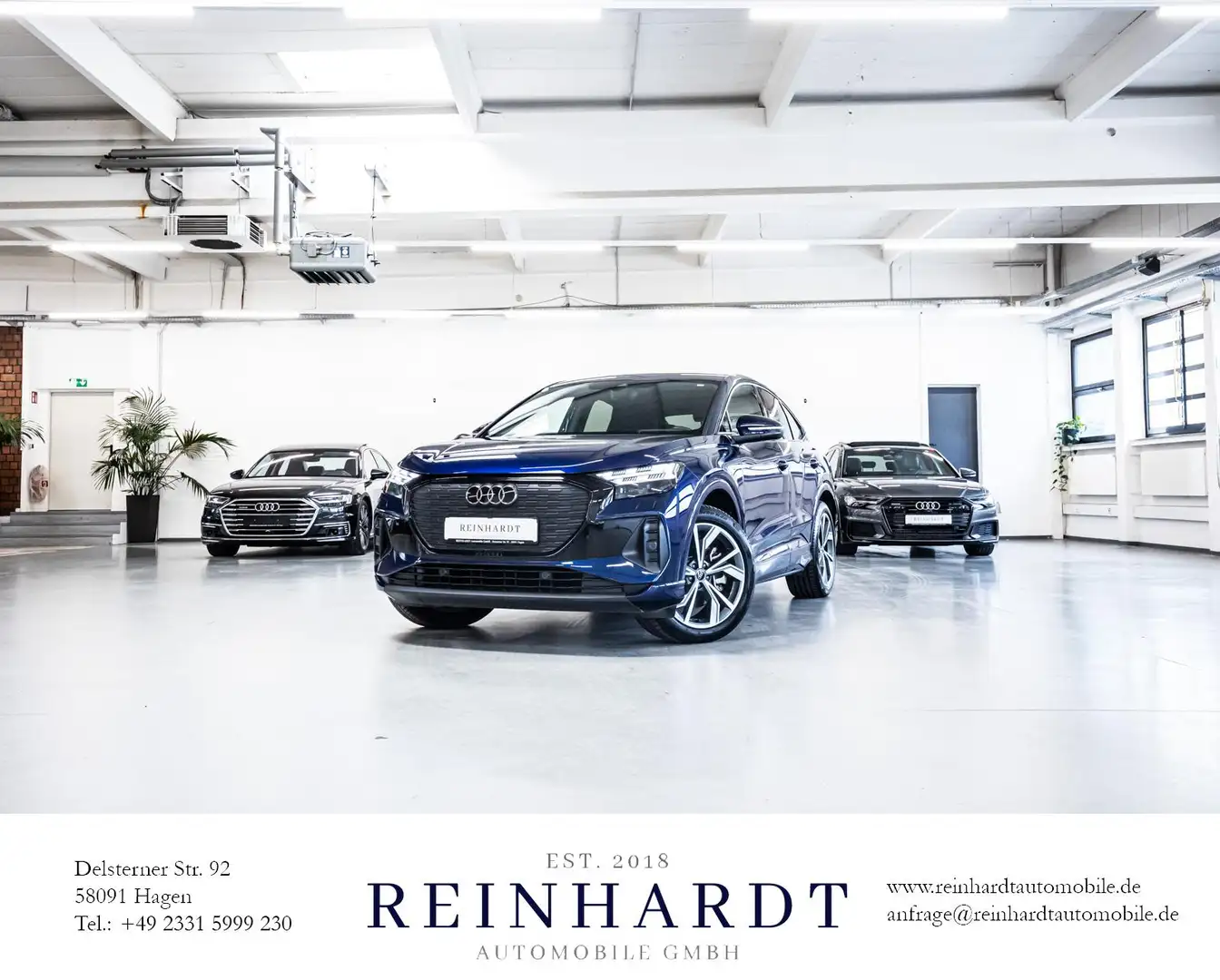 Audi Q4 e-tron E-TRON SPORTBACK 40 BLACK 20Z/ACC/MATRIX/KAM. Blau - 1
