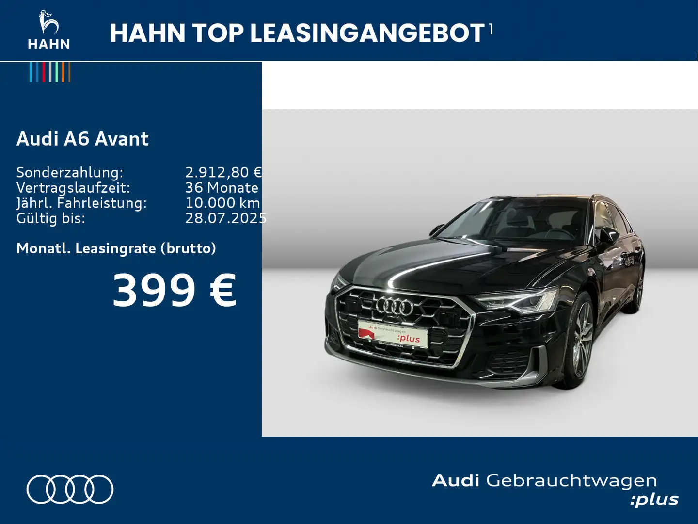 Audi A6 45 TDI quattro S line AHK-Vor Matrix Vi Schwarz - 2