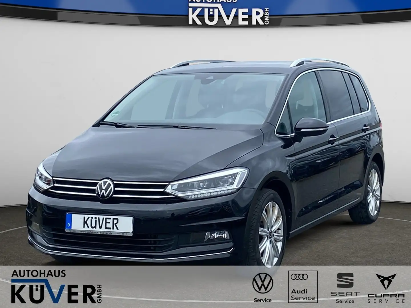 Volkswagen Touran Highline 1.5 TSI DSG Navi+ACC+AHK+Shzg. Schwarz - 1