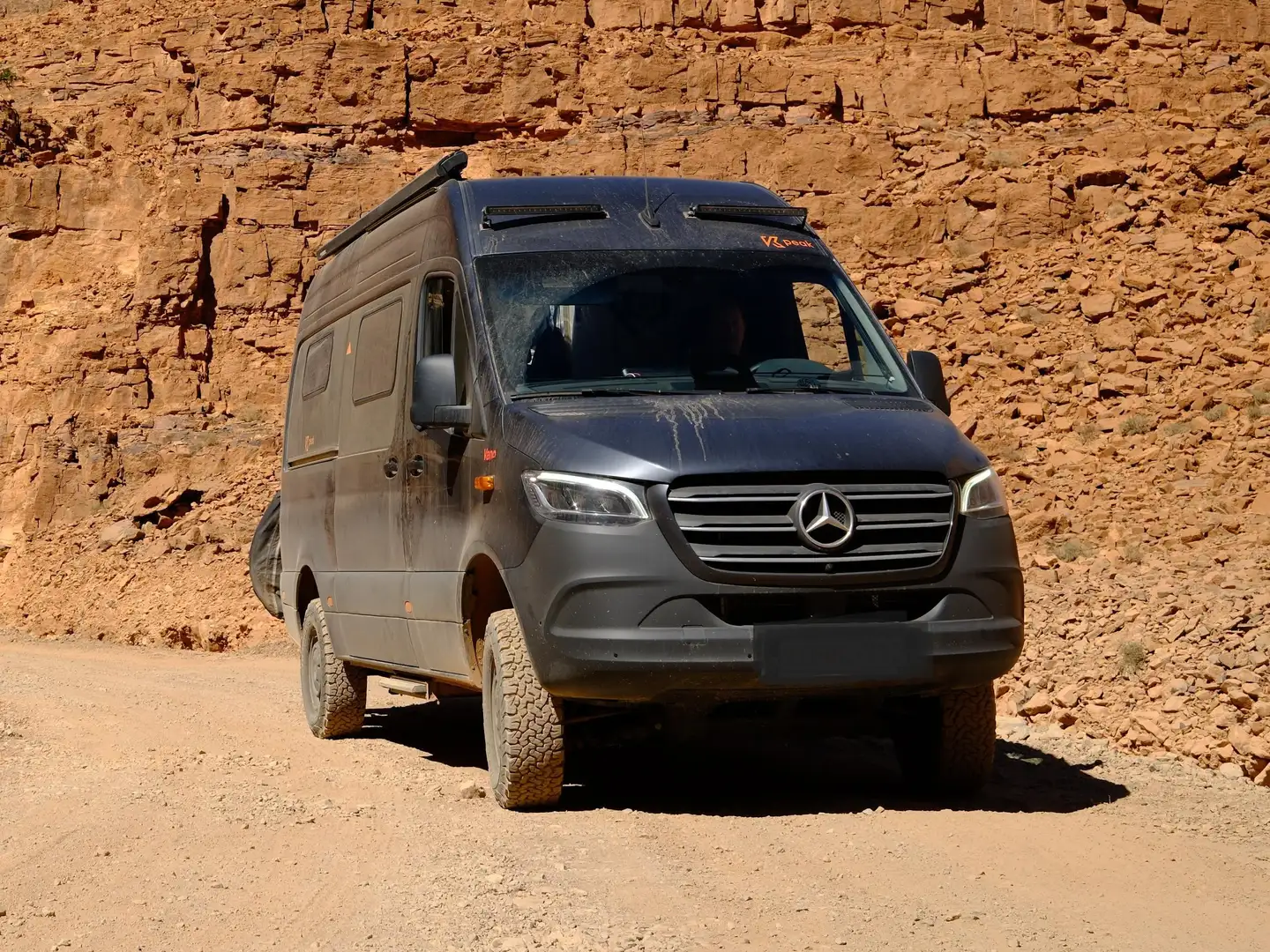 Caravans-Wohnm Mercedes-Benz Yucon 4X4  Fourgon aménagé permis B camping car Grau - 2