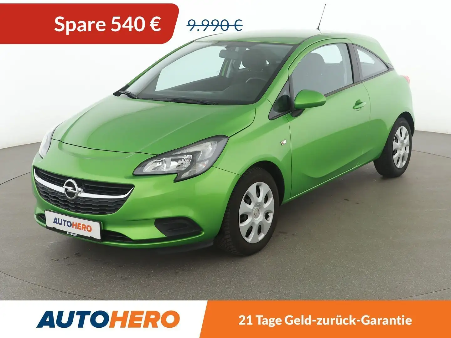 Opel Corsa 1.4 Edition*TEMPO*PDC*SHZ*KLIMA*GARANTIE* Grün - 1