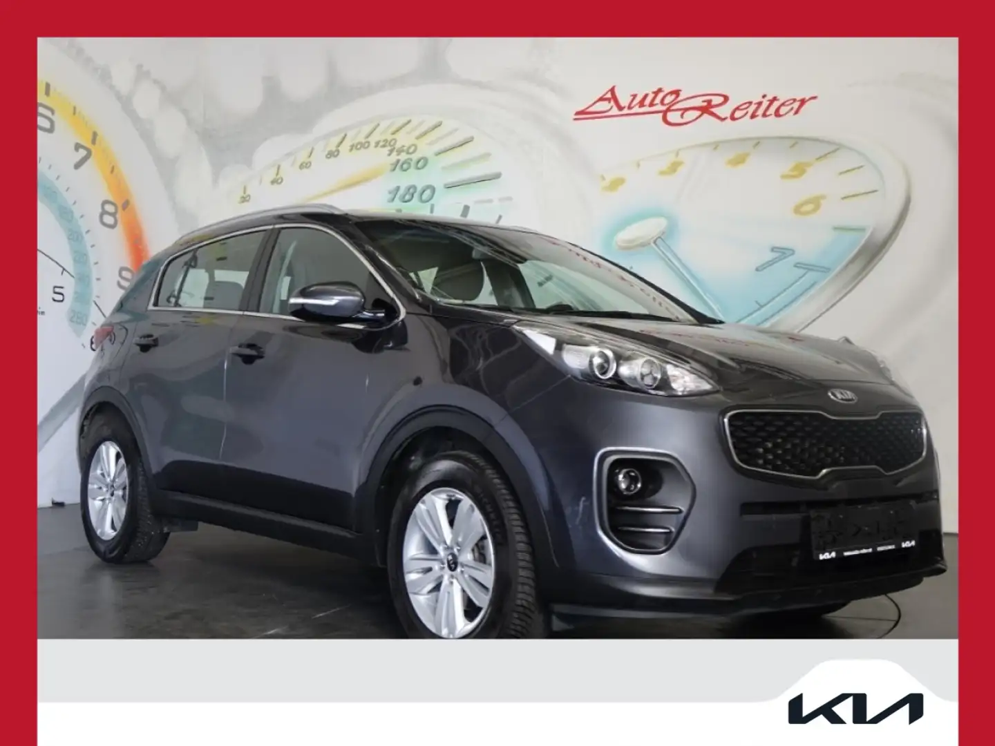 Kia Sportage 1,7 CRDI ISG Silber *NAVI, TEMPOMAT, AHK, RFK* Grau - 1