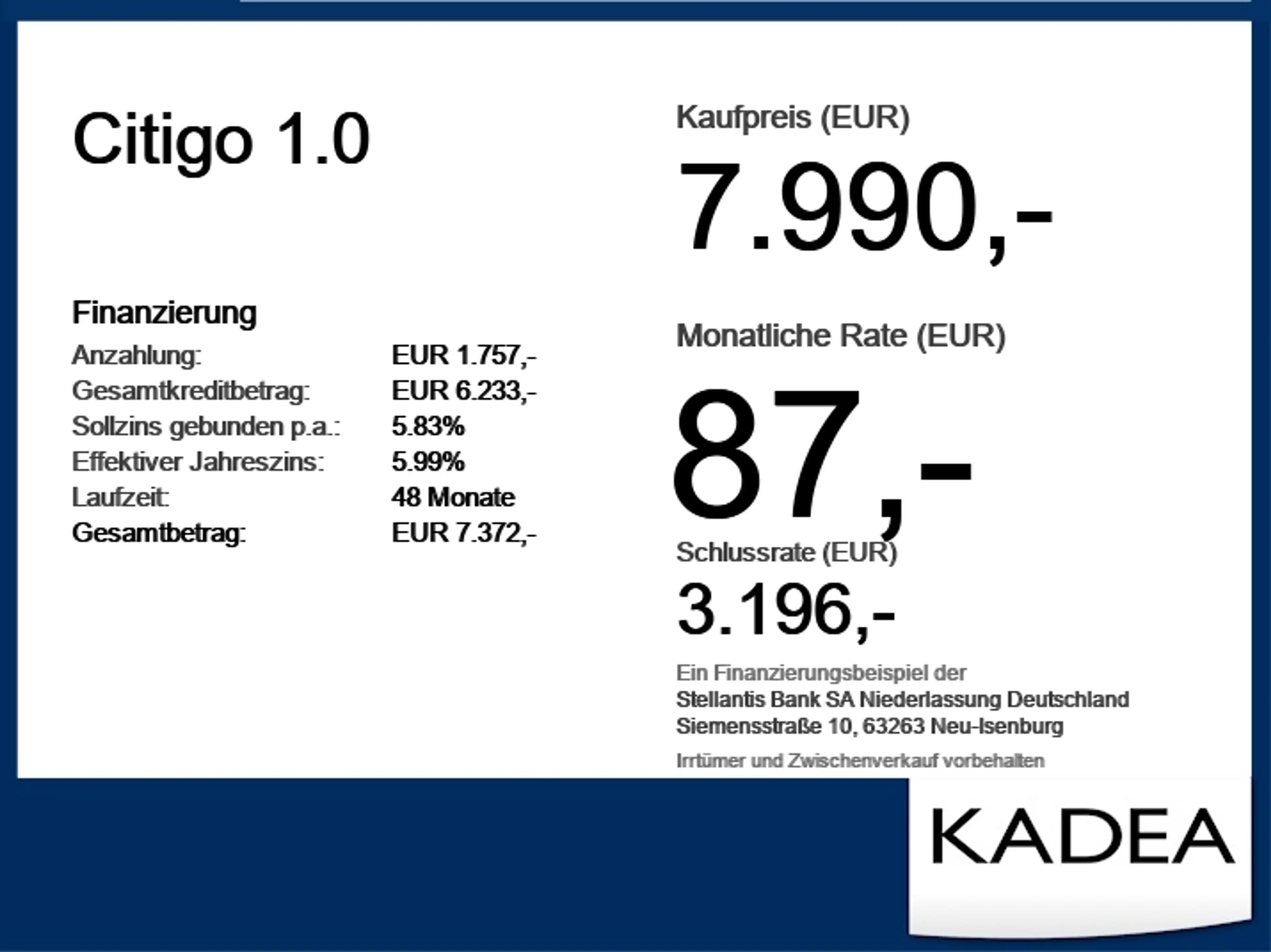 Skoda Citigo 1.0 5 J. Händlergarantie inkl. — photo 6