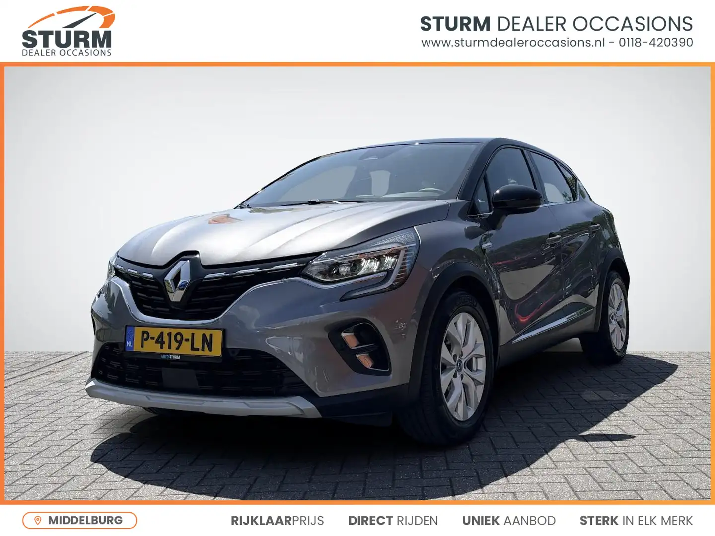 Renault Captur 1.6 E-Tech Plug-in Hybrid 160 Intens Grijs - 1