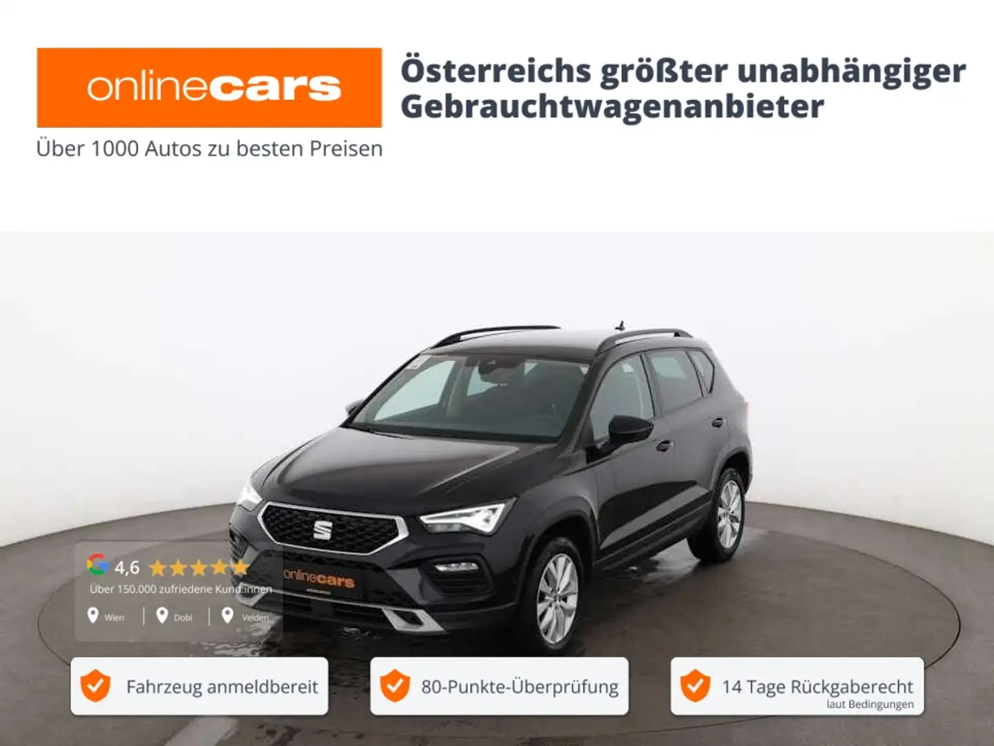 SEAT Ateca 2.0 TDI Style LED RADAR NAVI LEDER SITZHZG Schwarz - 1