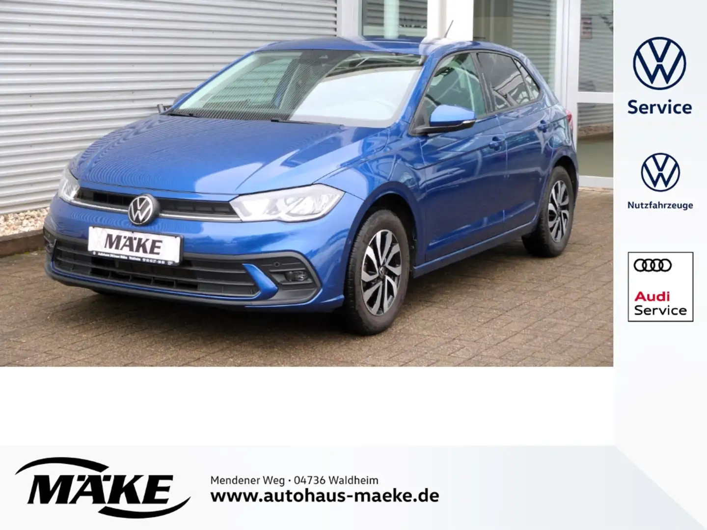 Volkswagen Polo 1.0 Active, LED, Tempomat, Digital Cockpit Pro, Blau - 1