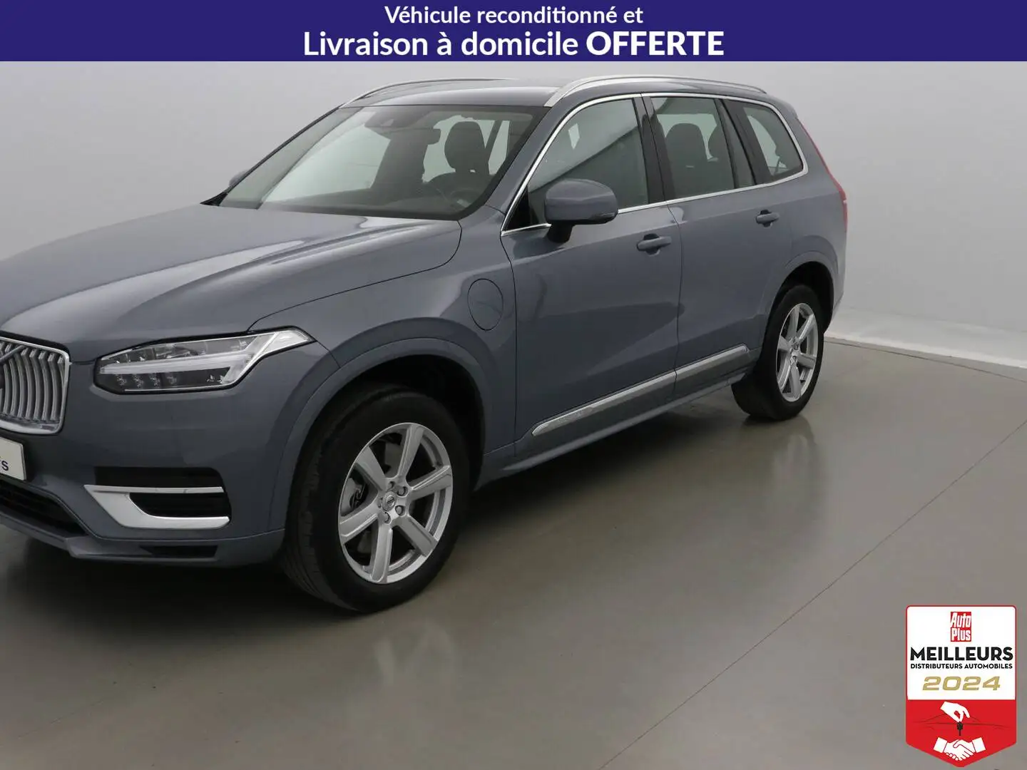 Volvo XC90 Recharge T8 AWD 310 +145ch Inscription 7 places Gris - 1