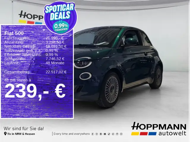 Fiat 500e 500 MildHybrid Torino *LED*PDC*Wireless AppConne