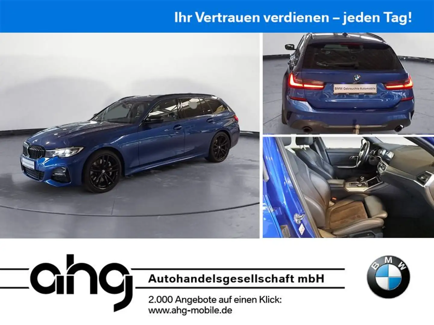 BMW 330 i xDrive Touring M Sport AHK Blau - 1