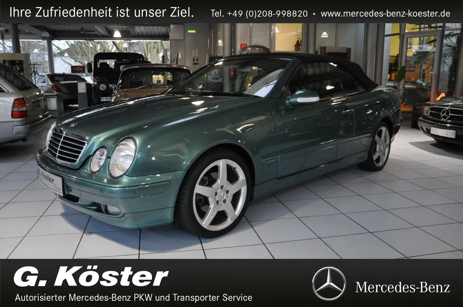 Mercedes-Benz CLK 200 CLK 200 Cabrio orig. 53500 KM Verde - 1