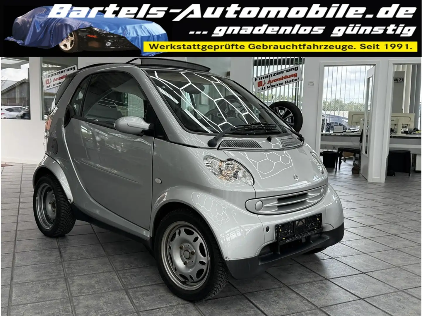 smart forTwo Basis, Automatik, Pano, 1 Hd, Klima Silber - 1
