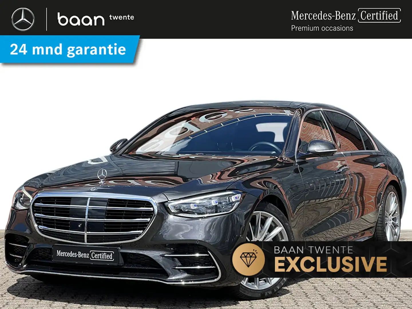 Mercedes-Benz S 400 S 400d Lang 4-Matic AMG Line | Rij-assistentiepakk Grijs - 1
