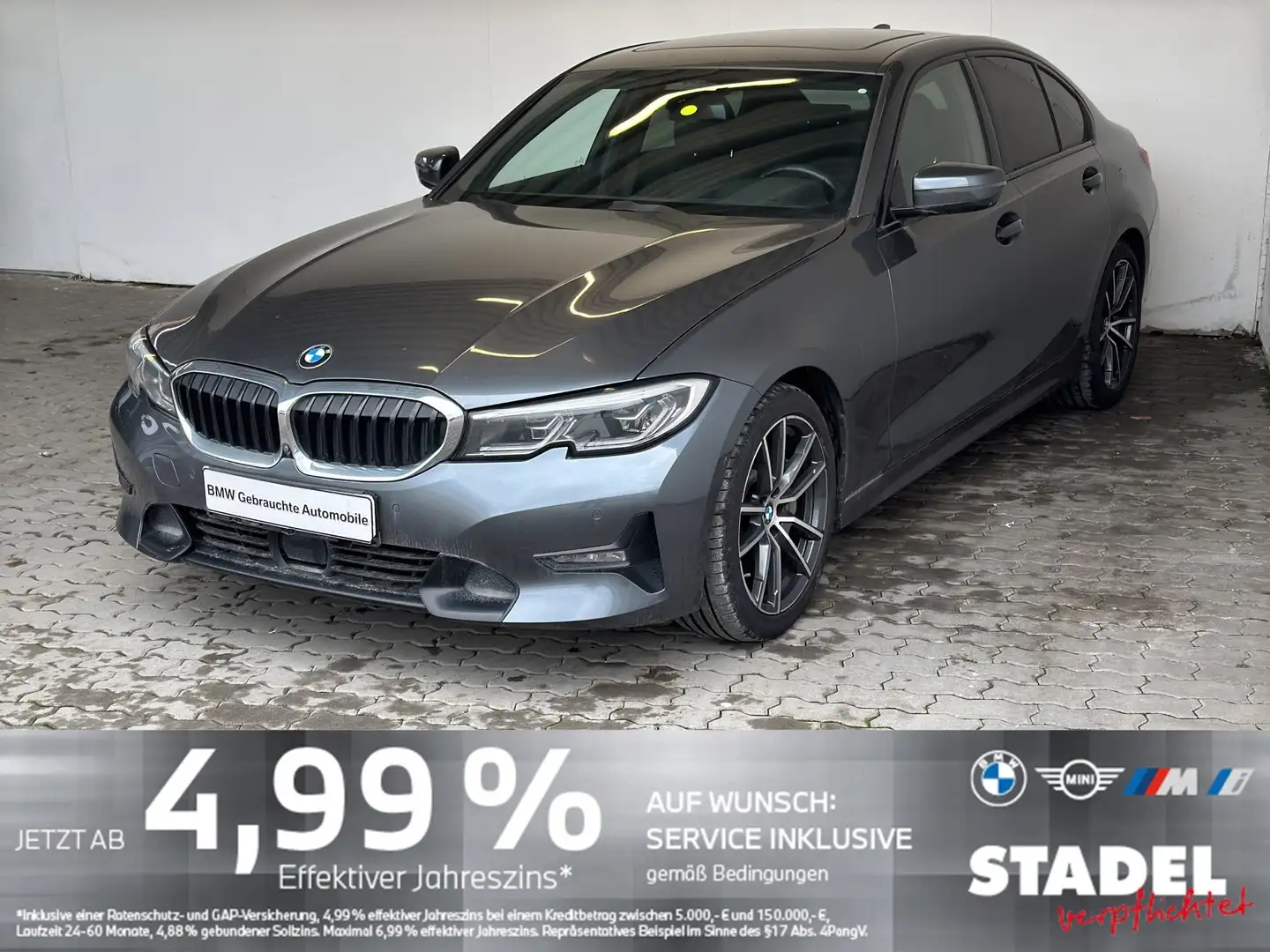 BMW 330 d xDrive Lim. Sport Line Navi.Laser.ACC.360° Grau - 1