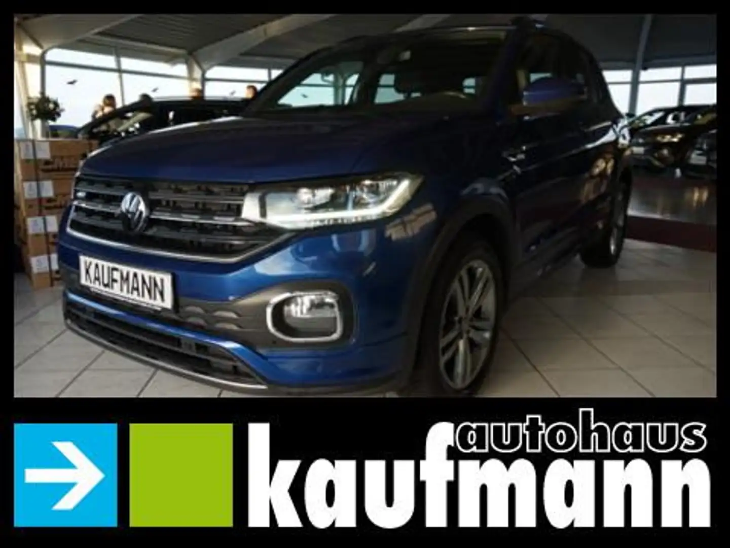 Volkswagen T-Cross T-CROSS 1,0 TSI DSG 110 PS R-LINE ACC KAMERA SHZ Bleu - 1