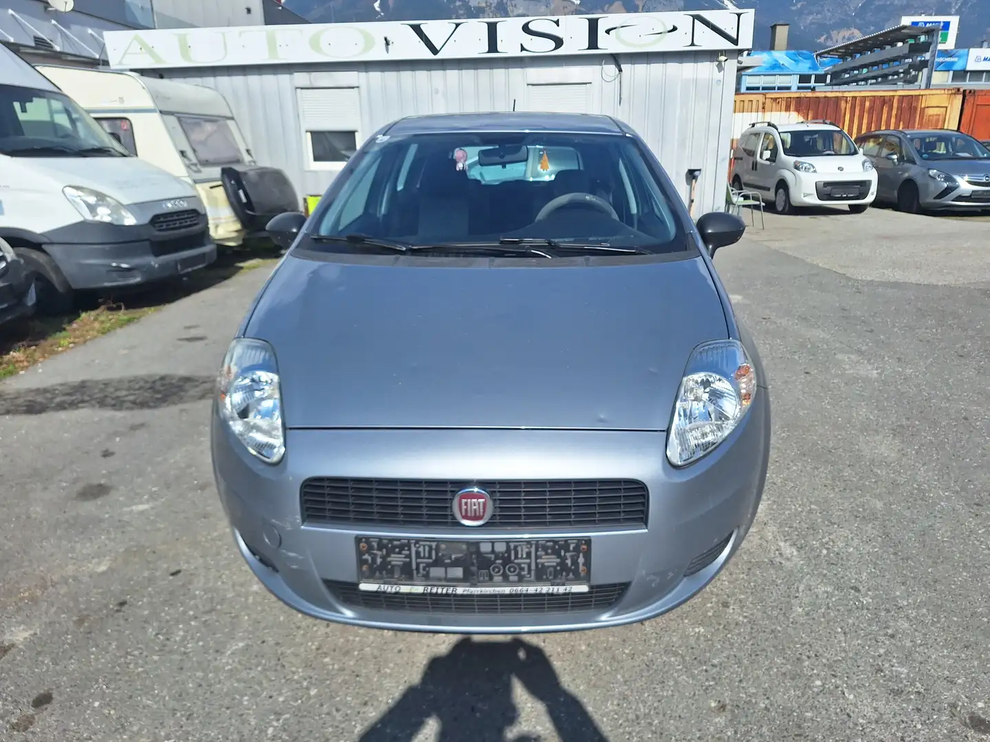Fiat Grande Punto 1.2 8V Actual Hagel sichtbar Grau - 1