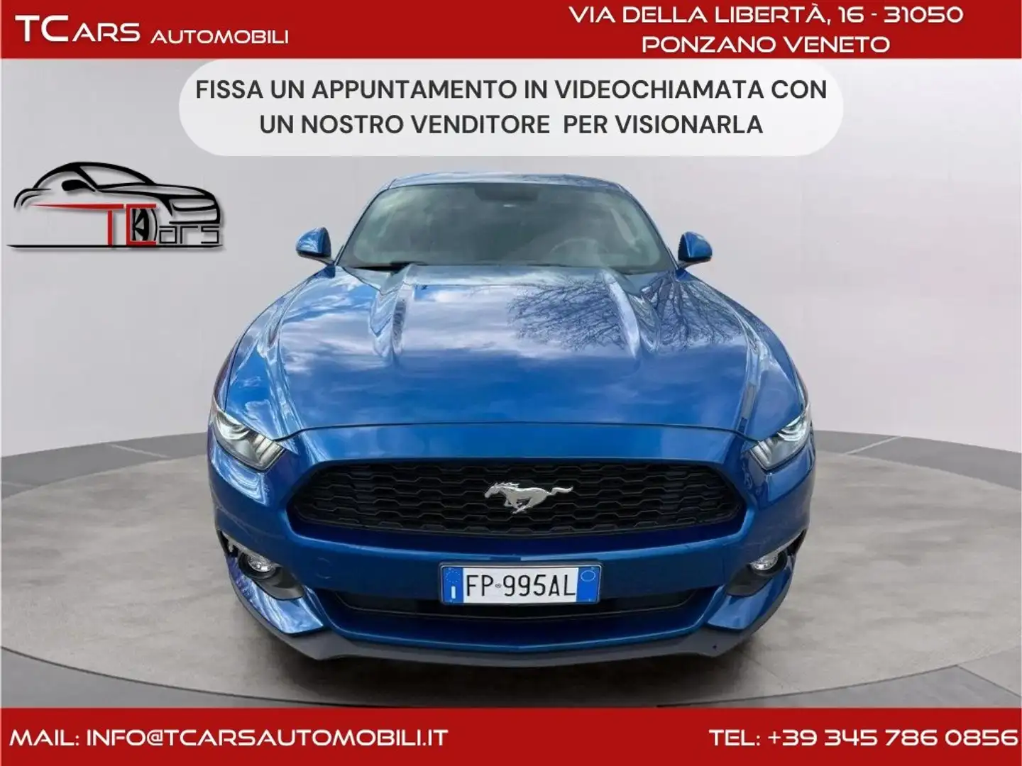 Ford Mustang 2.3 ECOBOOST - 317CV - 3 ANNI GARANZI TOP Bleu - 1