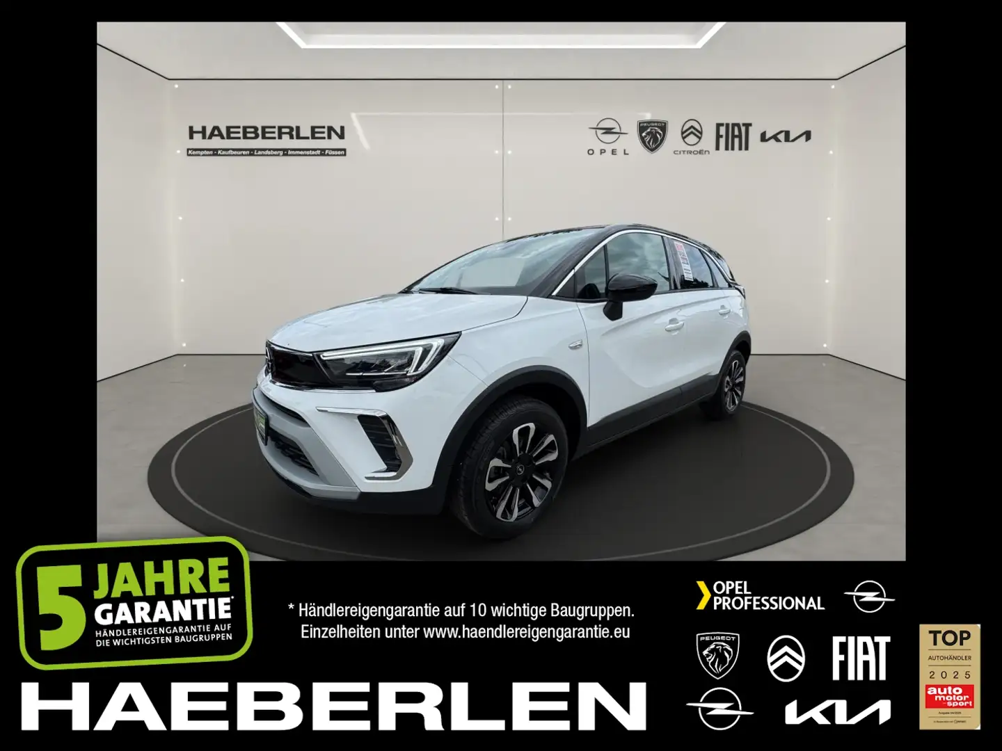 Opel Crossland 1.2 Turbo Elegance *Navi+Sitzheizung* Wit - 1