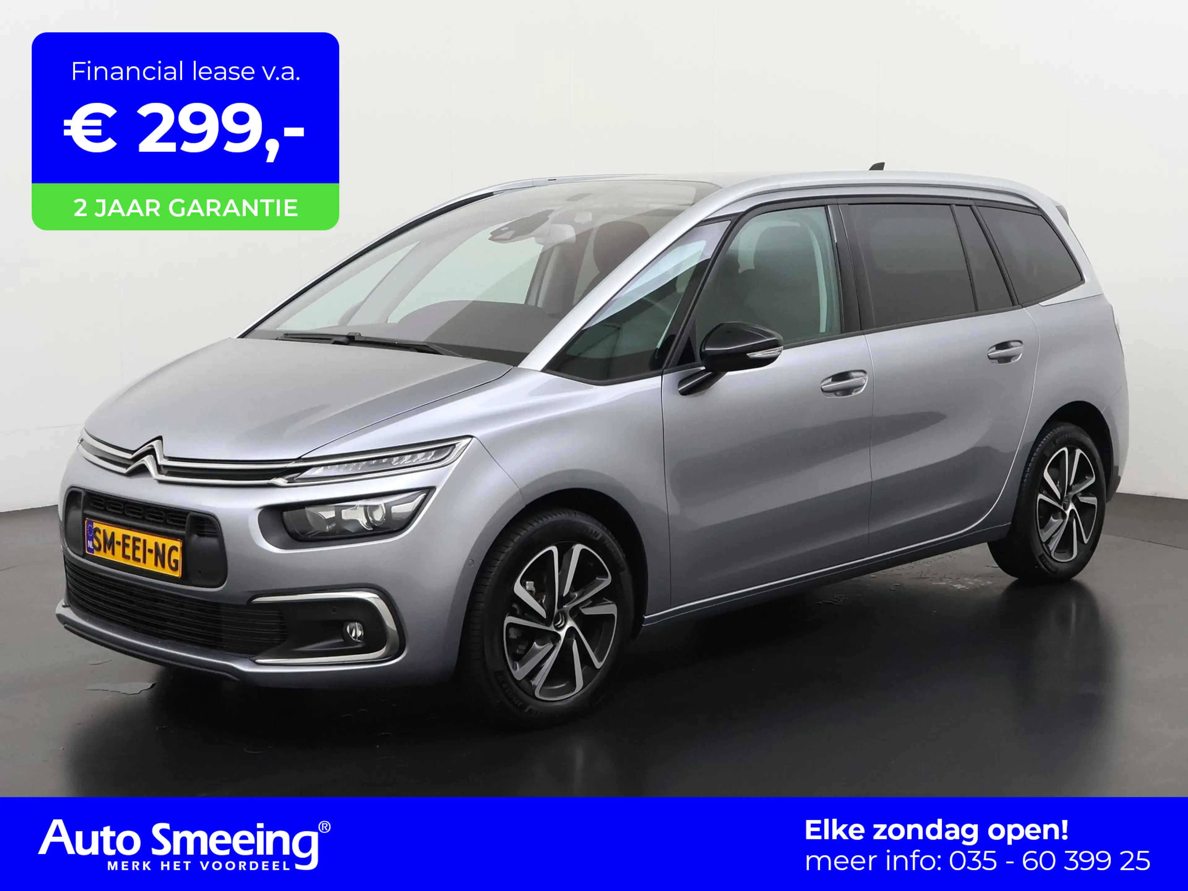 Citroen Grand C4 SpaceTourer 1.2 PureTech Shine Automaat | 7 Persoons | Zondag