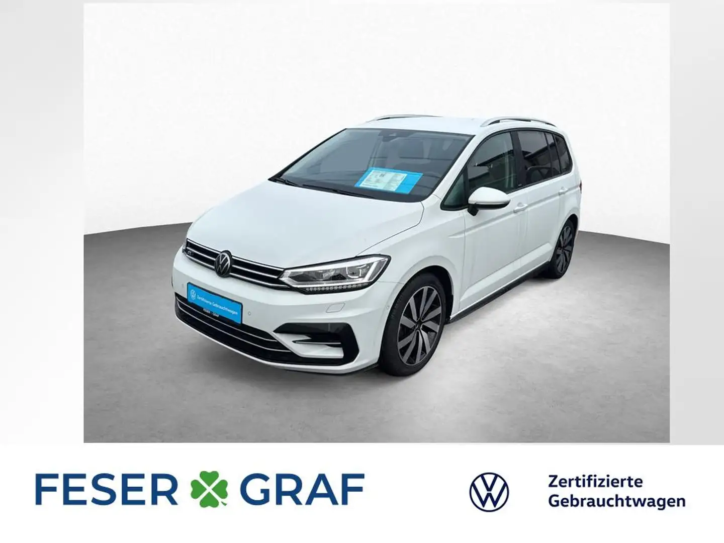 Volkswagen Touran 1.5 TSI DSG R-LINE LED KAM APP ACC NAVI Weiß - 1