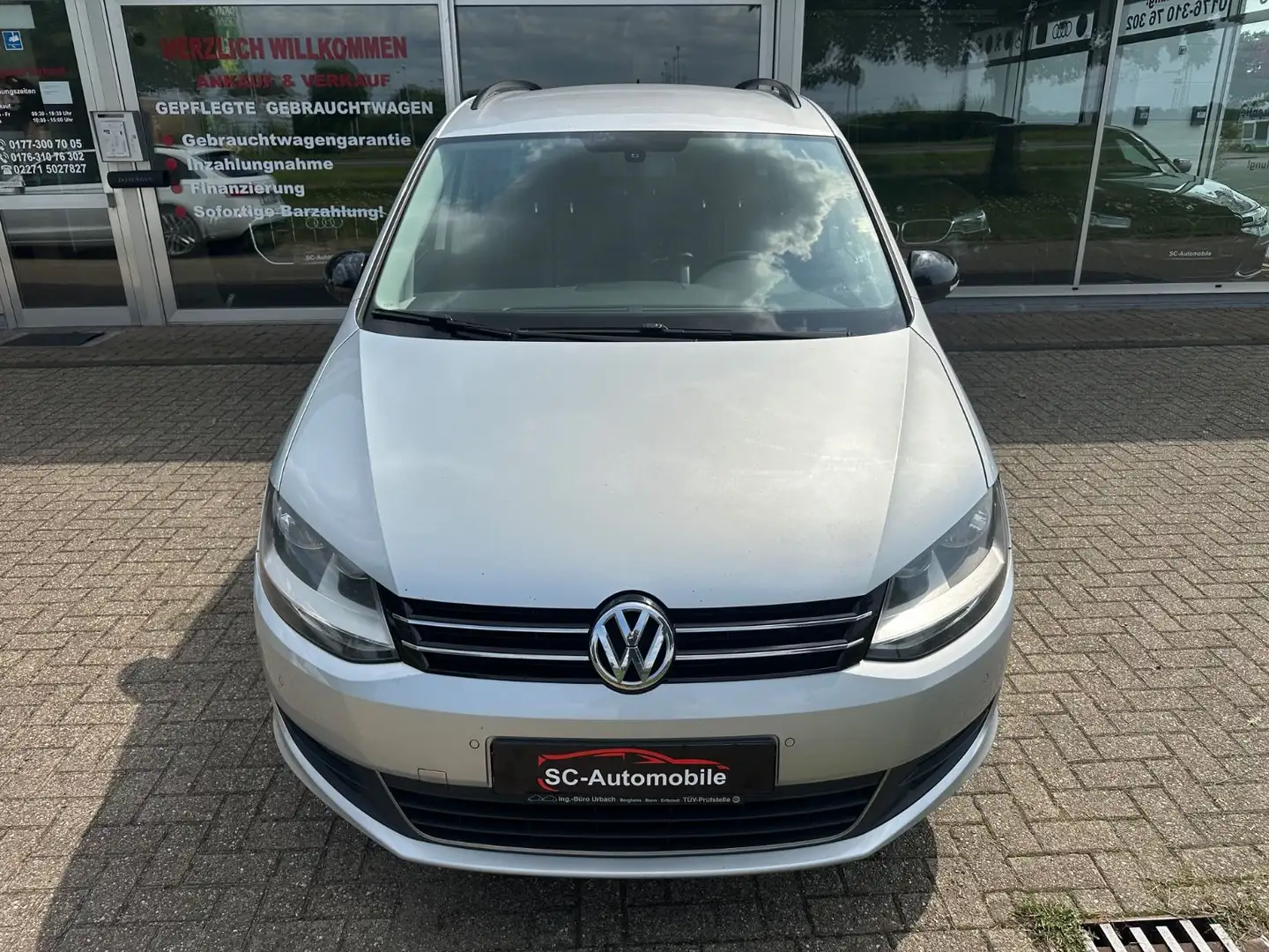 Volkswagen Sharan Match BMT*AUTOMATIK*NAVI*TEMP*2-HAND* Silber - 2