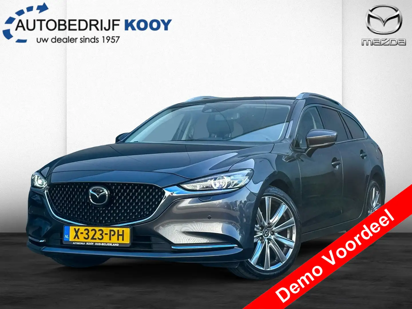 Mazda 6 Sportbreak 2.0 SkyActiv-G Exclusive Line / Full Op Grijs - 1