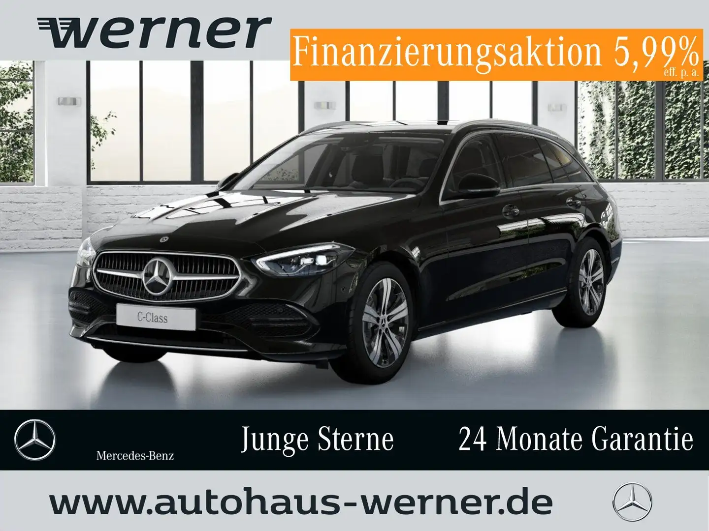 Mercedes-Benz C 180 T AVANTGARDE ADVANCED+ AHK WDGS MEMORY VZA Noir - 1