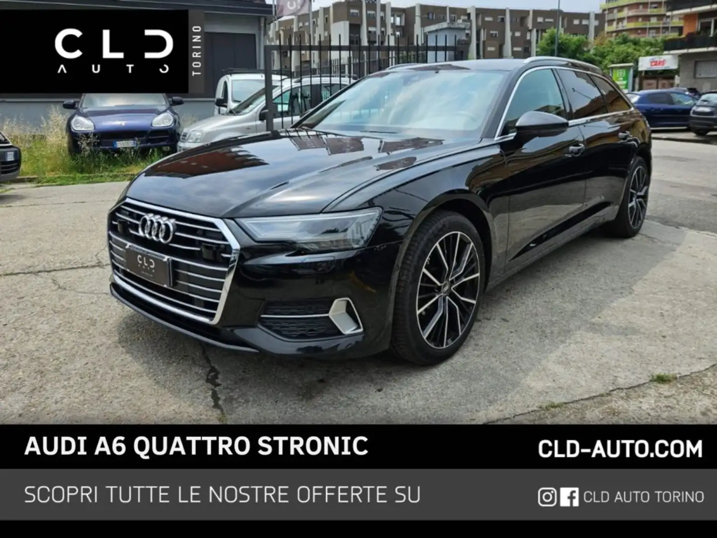 Audi A6 Avant 40 2.0 TDI quattro S tronic Gancio Traino Noir - 1