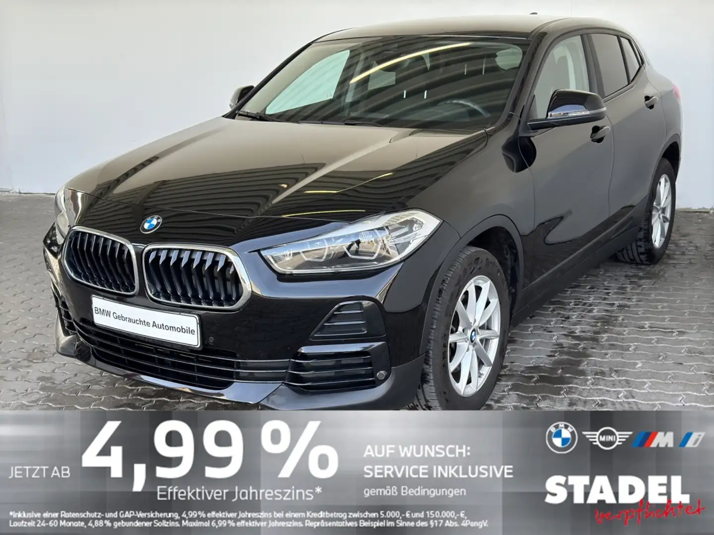 BMW X2 sDrive18iA Advantage Navi.LED.ParkAss.MFL.SHZ Negro - 2