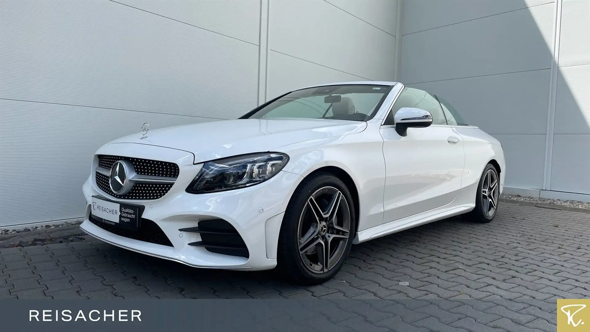 Mercedes-Benz C 200 C200 Cabrio AMG Line,AHK,Comand,Keyless,RFK Weiß - 1