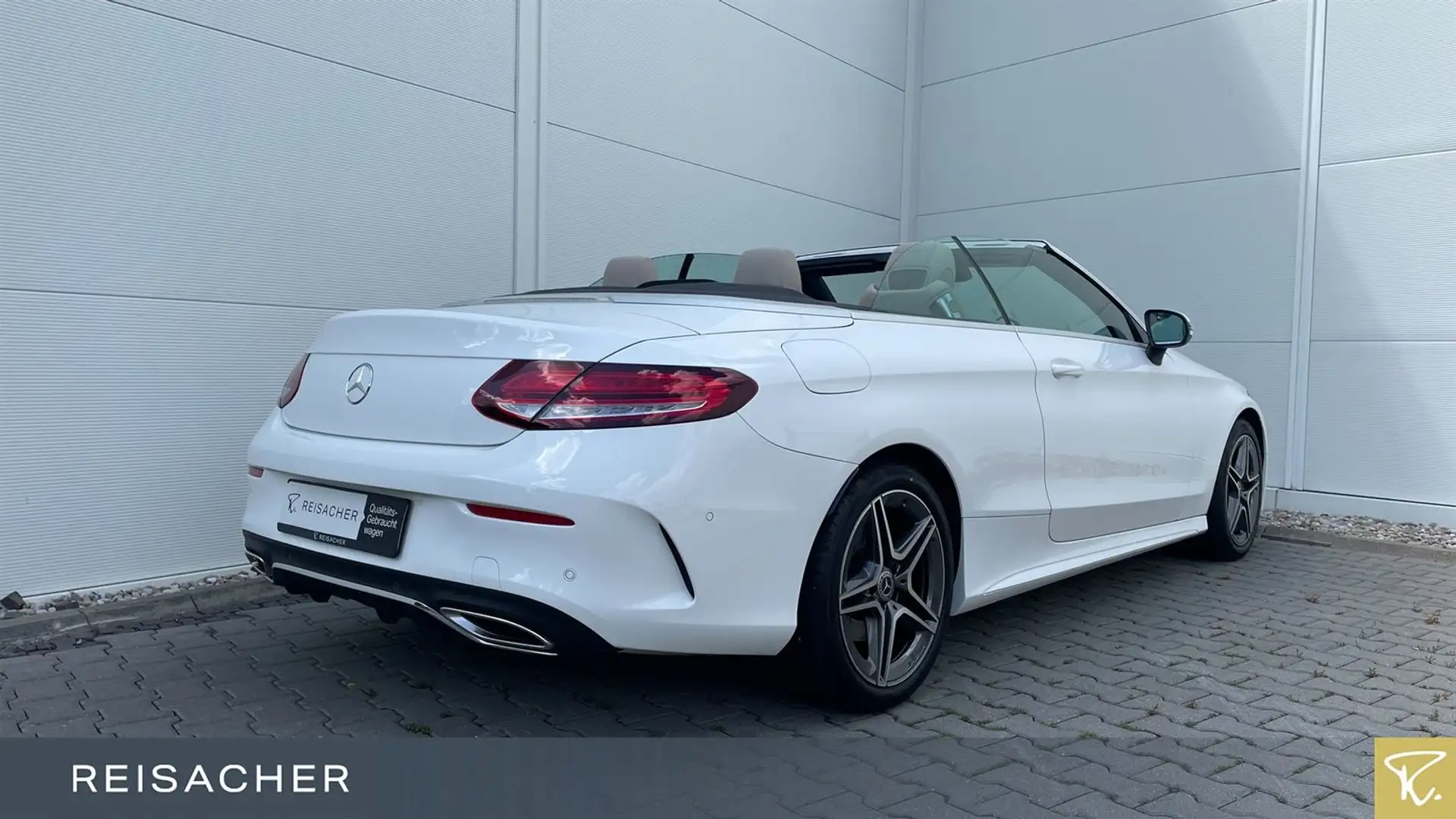 Mercedes-Benz C 200 C200 Cabrio AMG Line,AHK,Comand,Keyless,RFK Weiß - 2