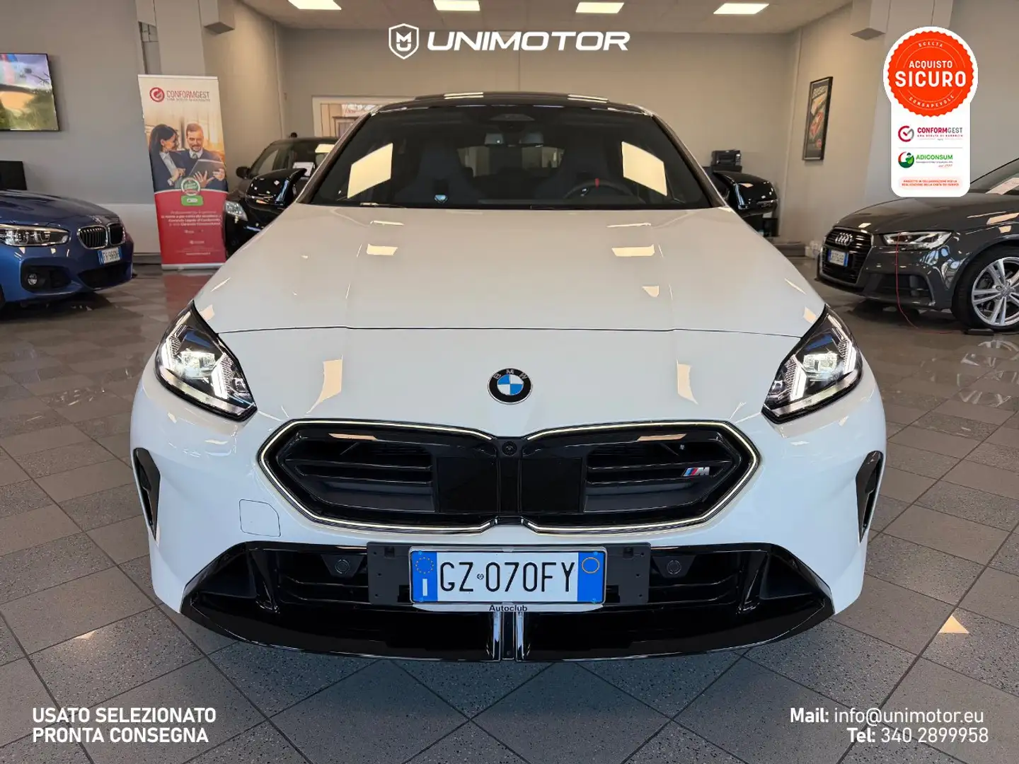 BMW 135 M135i F70 xDrive 300cv MSport Pro Auto Blanc - 2