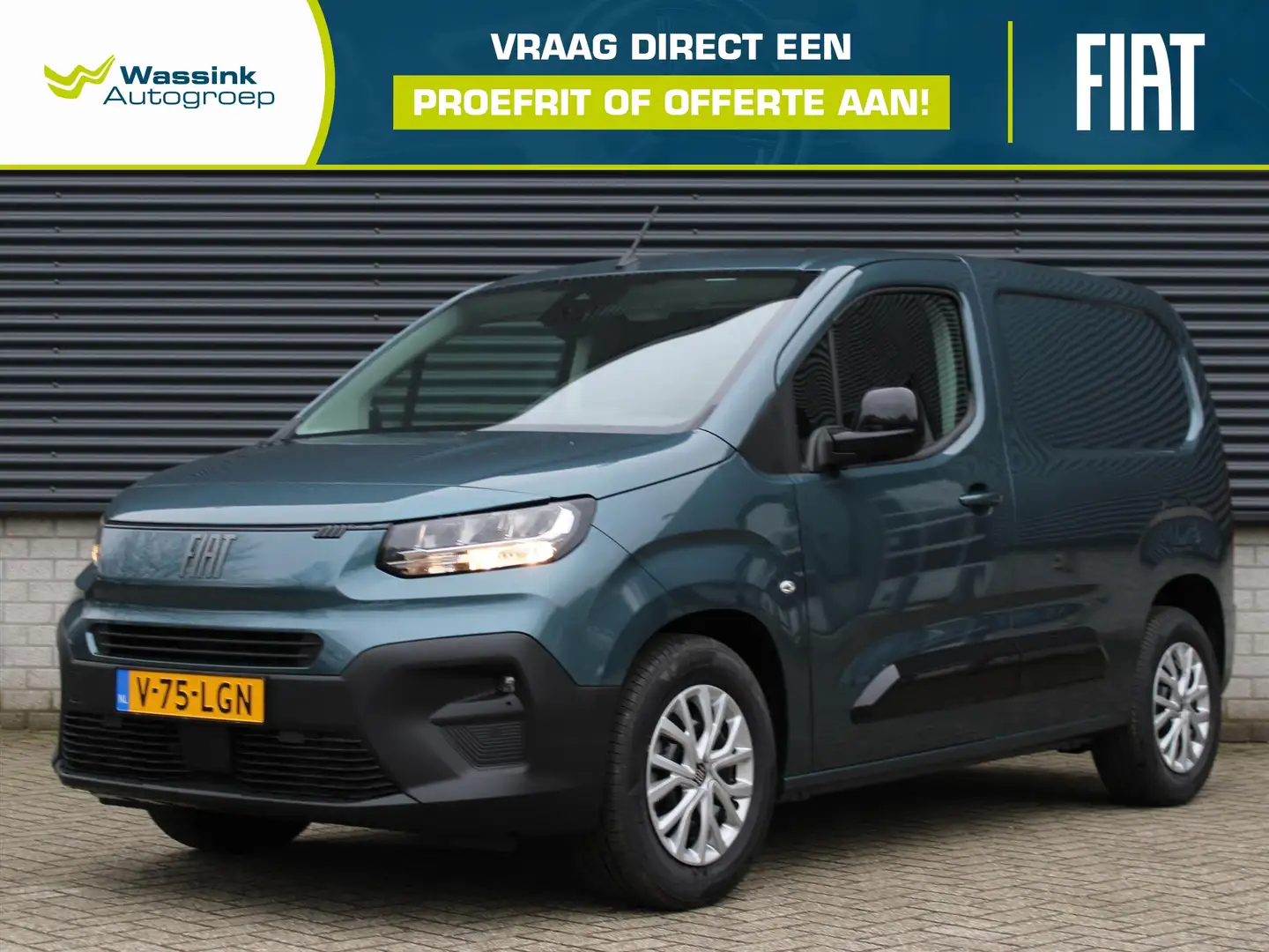 Fiat Doblo Cargo Elektrisch 50 kWh 136pk L1 I Comfort Pack I Blauw - 1