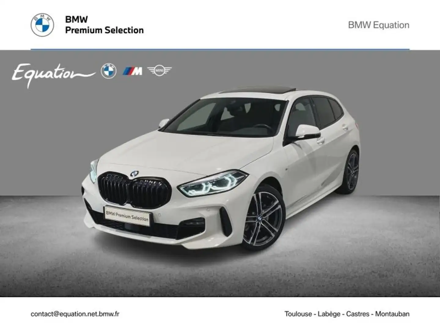 BMW 116 116dA 116ch M Sport DKG7 Blanc - 1