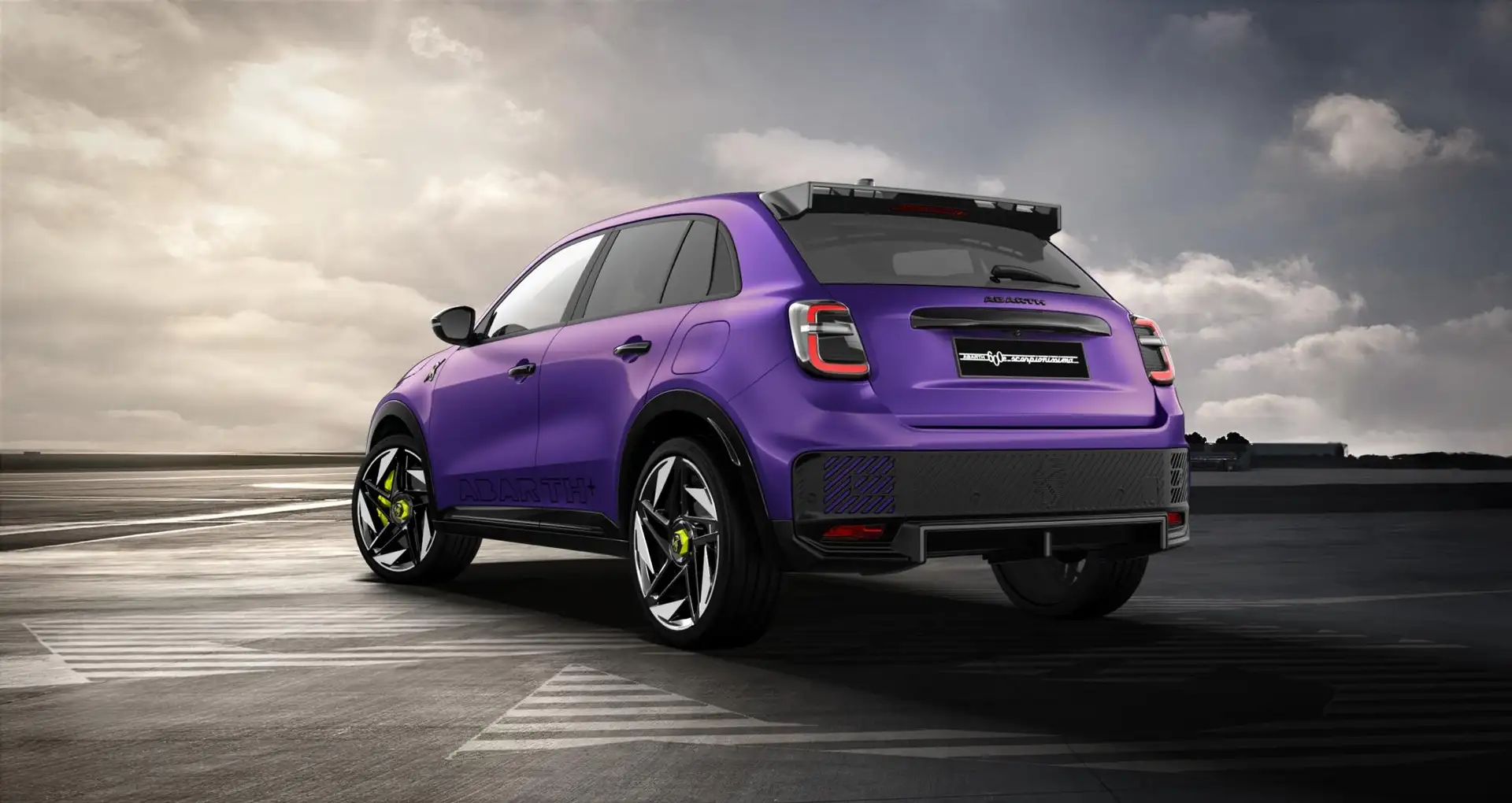 Fiat 600e Abarth Scorpionissima 54 kWh | 8 jaar Fabrieksgara Paars - 2