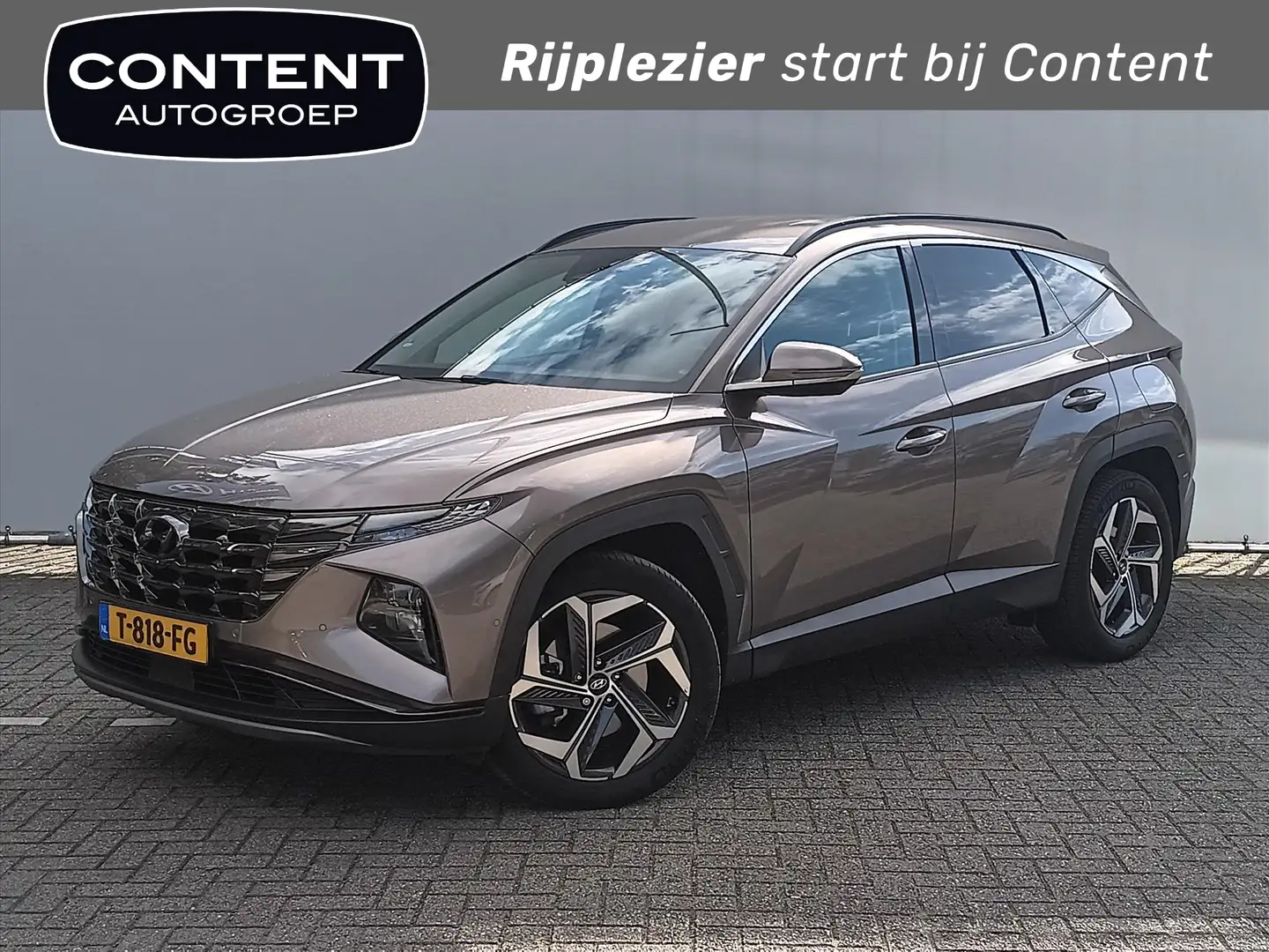 Hyundai TUCSON 1.6 T-GDi HEV 230pk Aut. Premium // Trekhaak // 16 Brun - 1