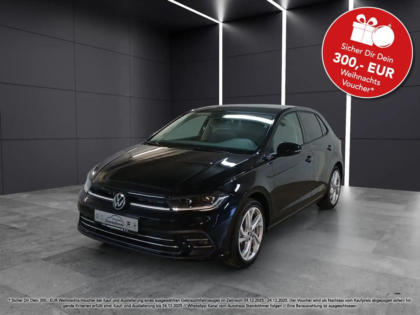 Volkswagen Polo Style 1.0 TSI Navi 17"Climatronic ACC LED Noir - 1