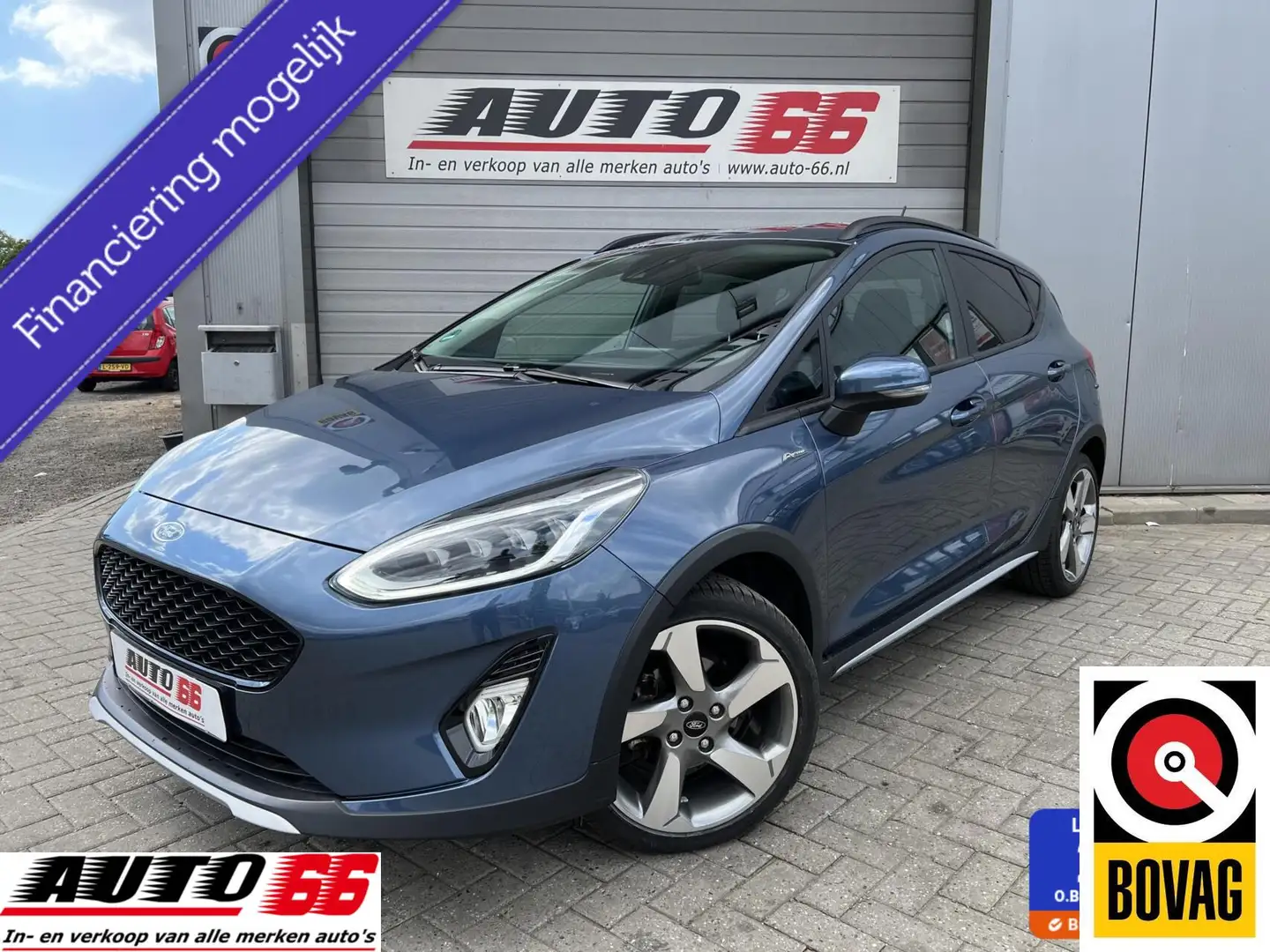 Ford Fiesta 1.0 EcoBoost Active 100pk Automaat, Carplay, Clima Blauw - 1