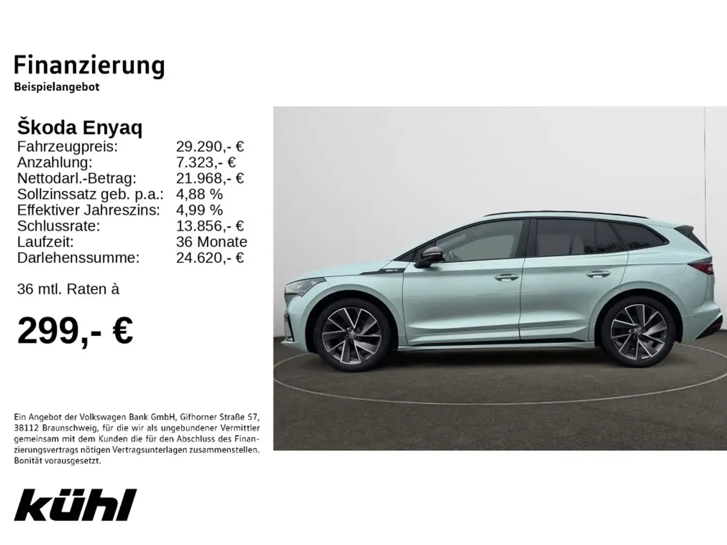 Skoda Enyaq iV 60 Sportline Navi Silber - 2