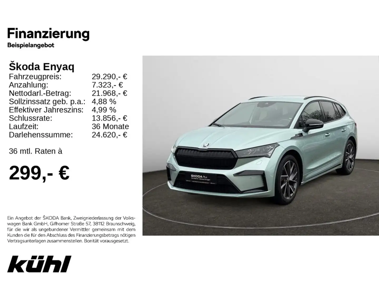 Skoda Enyaq iV 60 Sportline Navi Silber - 1