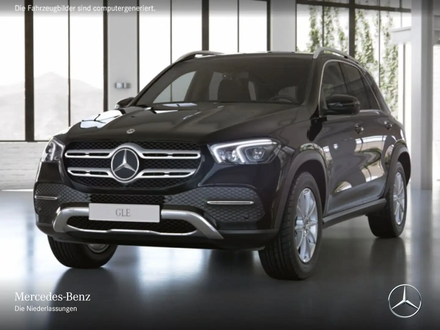 Mercedes-Benz GLE 350 e 4M 360+LED+19"+SPUR+9G Zwart - 2
