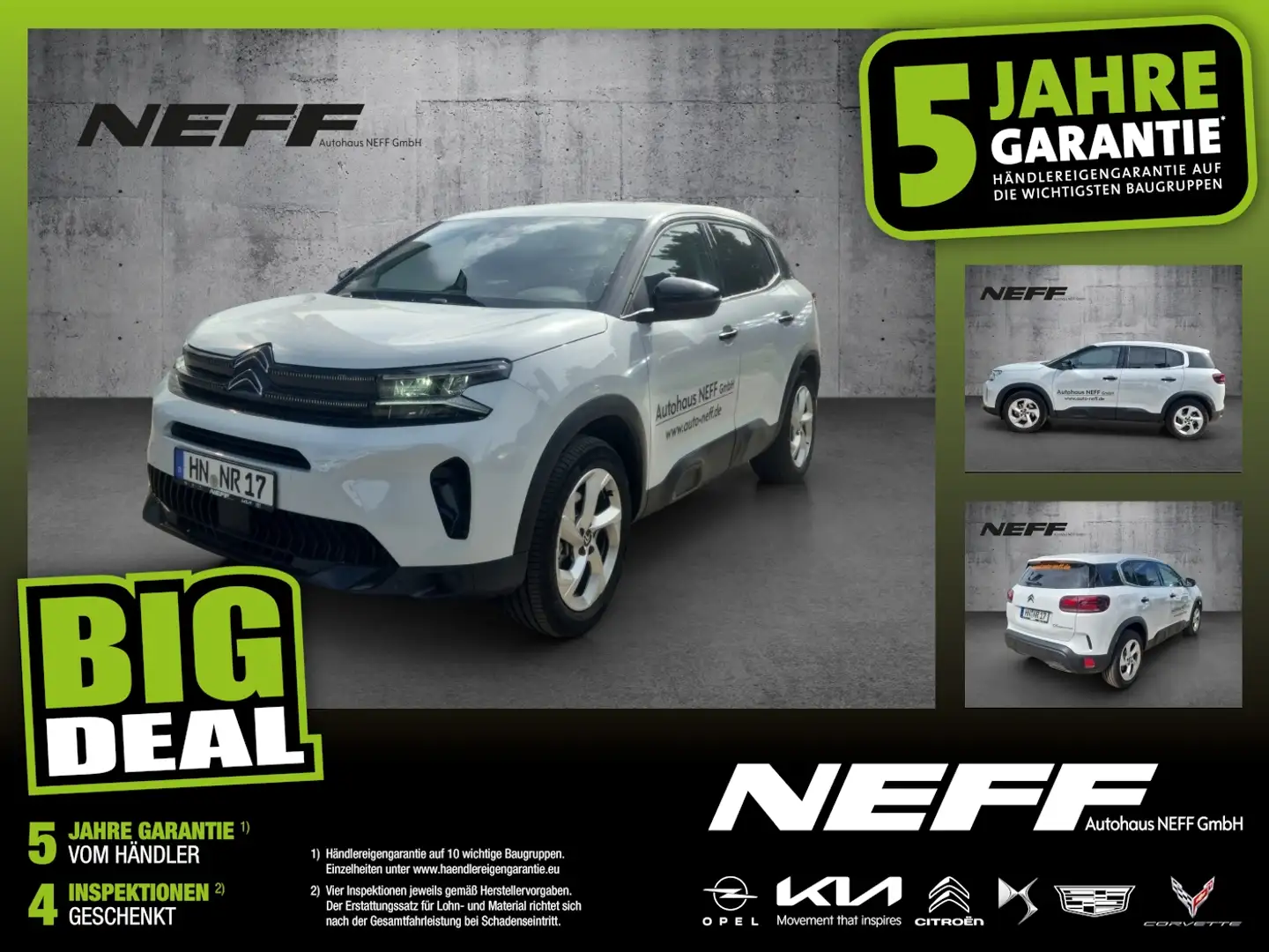 Citroen C5 Aircross I 136PS I MHEV I PLUS KeyLess KlimaA Weiß - 1