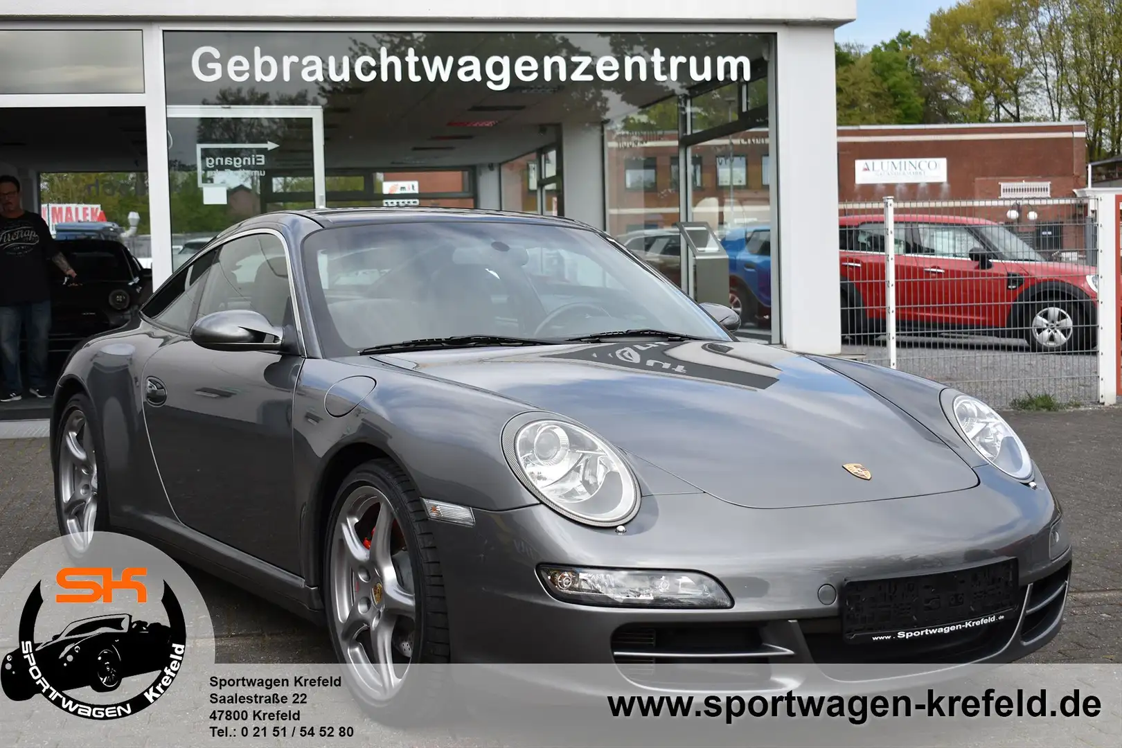 Porsche Targa 911/997 Targa 4S  *LEDER*NAVI*XENON*TOP ZUSTAND* siva - 1