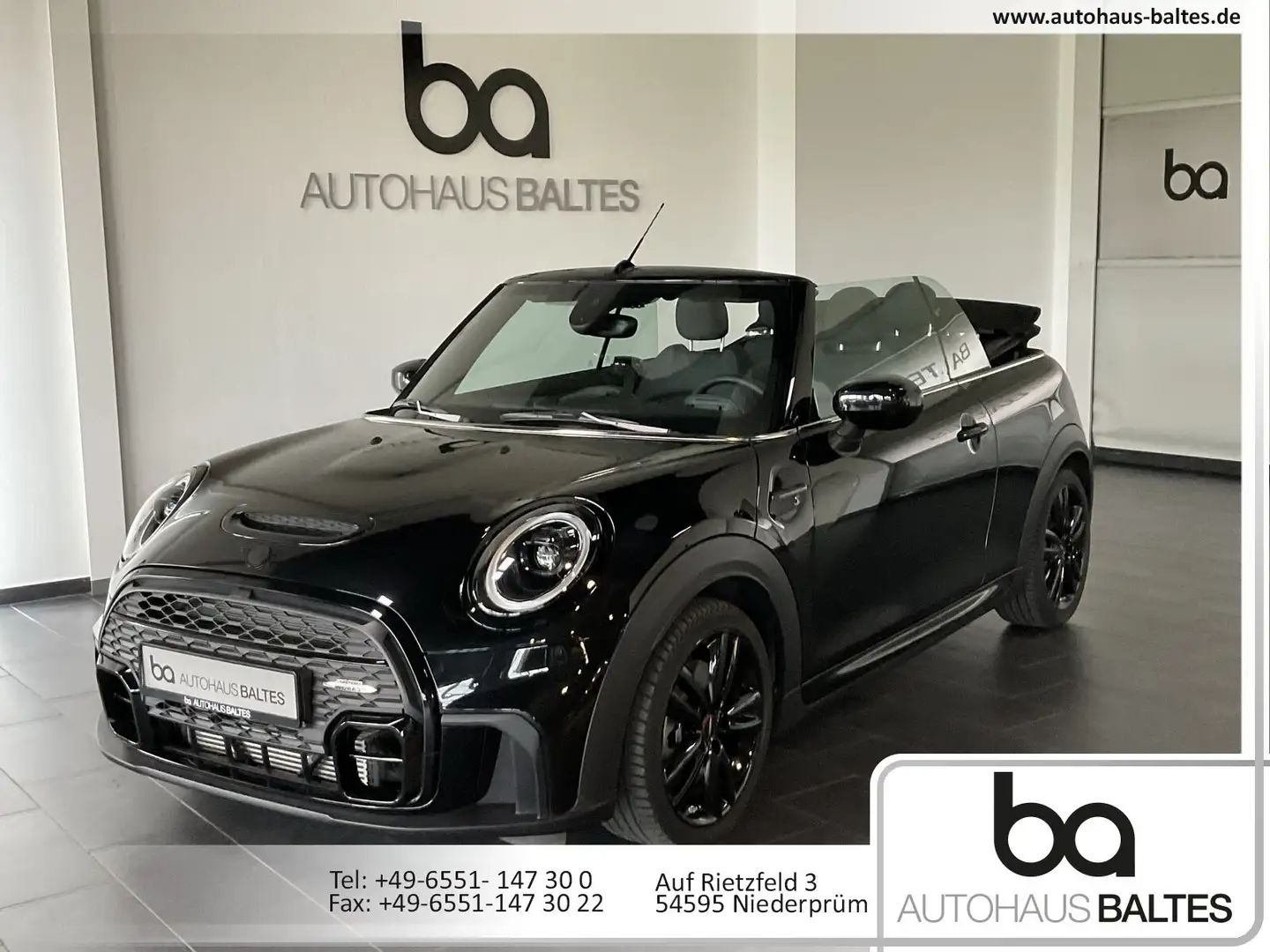 MINI Cooper S Cabrio Cooper S Cabrio JCW Trim LED/Navi/Kam/Driv/SH Negro - 1