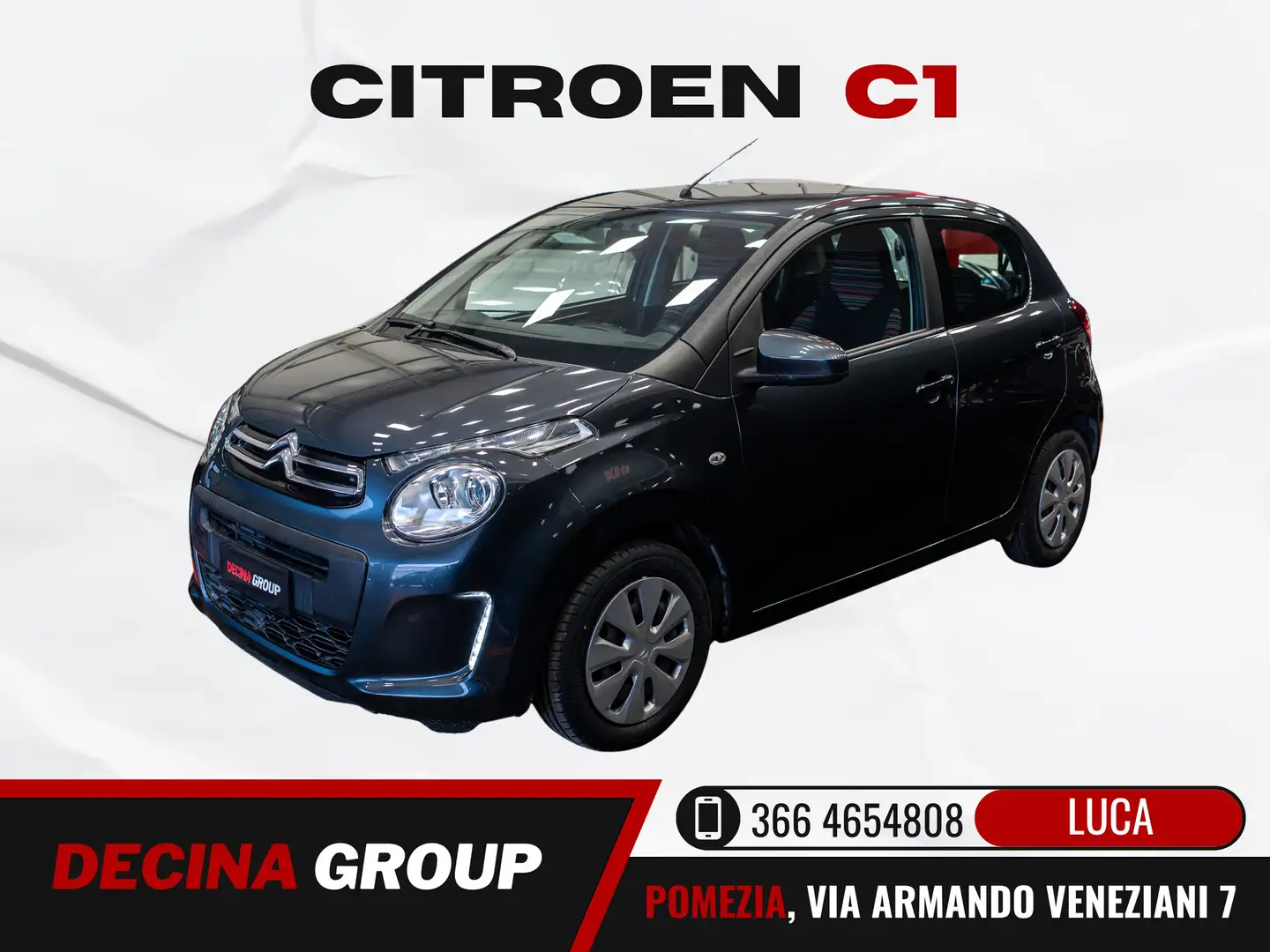 Citroen C1 1.0 vti 69 cv Feel 5 Porte PREZZO REALE - CAR PLAY Gris - 1