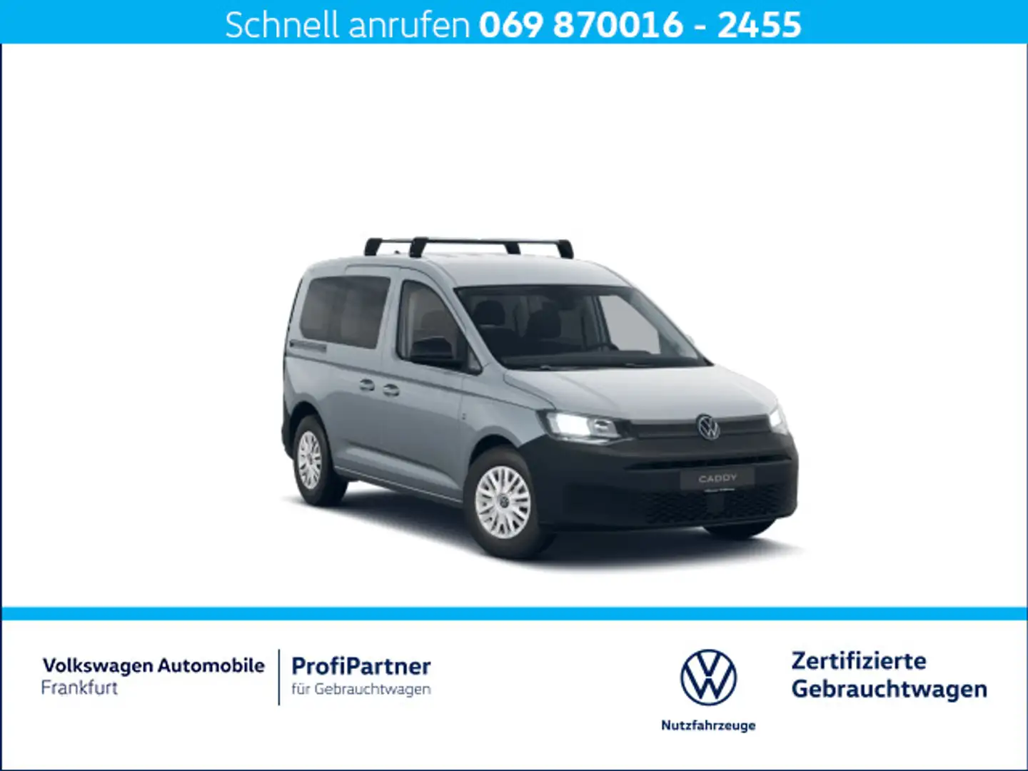 Volkswagen Caddy 2.0 TDI Basis Navi DAB+ FrontAssist Silber - 1
